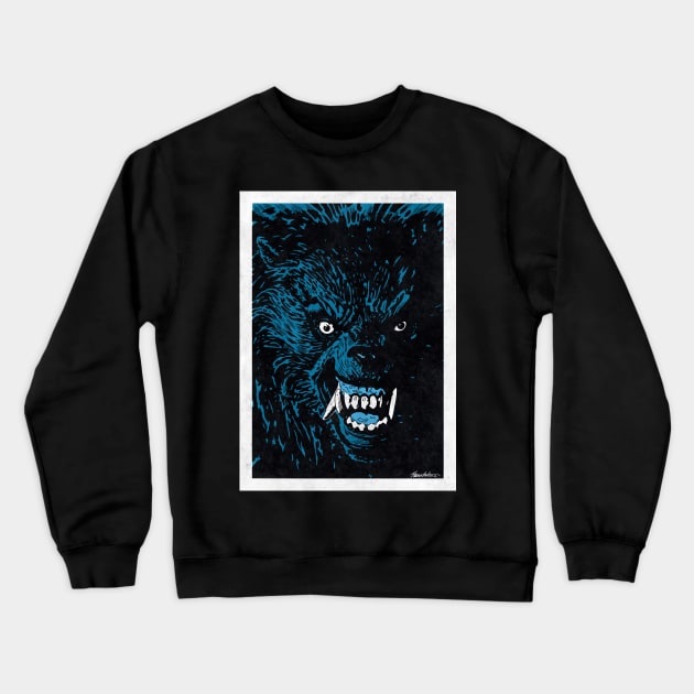 AMERICAN WEREWOLF IN LONDON (Pop Art) Crewneck Sweatshirt by Famous Weirdos